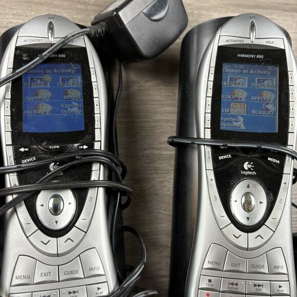 LOT of 4 Logitech Harmony 890 & 1- 880 LCD Universal Remote Control *Parts Only* - Picture 3 of 15